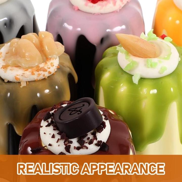 Fake Kuchen künstliche Kuchen 12 Stück Jelly Mini Kuchen Dekorationen Kuchen Modelle Foto Requisiten Kuchen Modelle Kuchen Requisiten Gefälschte Kuchen Realistisches Essen