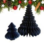 Papieren kerstboom, decoratief kunsthandwerk met meerlaagse splitten, kerstdecoratie om te knutselen, tafelopzetstuk van papier, ideaal voor het creëren van een feestelijke sfeer 