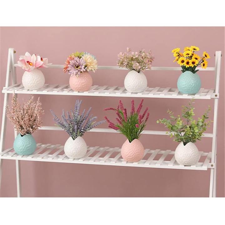 Kunstblumen Künstliche Blumen, Pflanzen, grüner Bonsai, künstliche Blumentopfornamente, Wohnzimmer-Restaurant-Dekoration mit Vasen für jeden Anlass