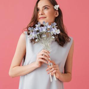 , 2 stuks, lichtblauwe bloemen, kosmos-planten, voor binnen en buiten, stoffen bloemen decoratie en kunsthandwerk voor bruiloft, banket, bloemenfeest, thuis