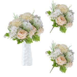 Artificial Flowers Pioenrozen, kunstbloemen, decoratie, bruiloft, boeket, , kunstbloemen, echt gevoel, wit boeket 1013