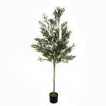 Kunstmatige olijfboom 180 cm kunstplant boom Olea kunstboom hoge stam