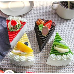Fake Kuchen künstliche Kuchen 8Pcs Gefälschte Scheibe Kuchen Gefälschte Lebensmittel Shop Kuchen Display Party Dekoration Scheibe Faux Kuchen Modell Realistisches Essen