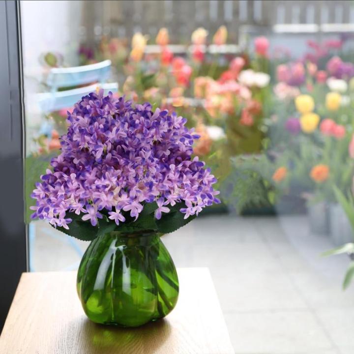 Boeket van kunstbloemen, 180 bundels, kunstbloemen, struiken, kunstbloemen, kunstmatige decoratie voor thuis, kantoor, buiten, tuin, outdoor, balkon, 1105