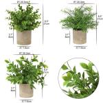 in pot, , klein als echt, 3 stuks, bureauplanten, mini-voor tafeldecoratie, huis, balkon, kantoor, decoratie #1