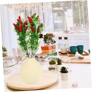 2St Simulierter Pfefferstrauß künstlicher Pfefferzweig Künstliche Früchte gefälschtes Gemüse künstliche blüten Artificial offic Blumenstrauß Stiele Partydekorationen Plast