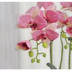 Kunstblumen Künstliches Phalaenopsis-Blumenarrangement, künstliche Orchideen-Bonsai im Topf, Pflanze für Zuhause, Büro, Küche, Schlafzimmer für jeden Anlass
