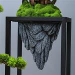 Künstlicher Bonsai-Baum Große künstliche Bonsai-Welcome-Kiefer, simulierte Topfpflanze, dekorativer Bonsai mit Blumenständer, Boden-Fake-Baum-Topf-Ornamente Künstliche Bäume 
