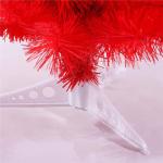 Leichter Tisch-Weihnachtsbaum mit Ständer for kleine Weihnachtsdekoration, PVC-Tannenbaum, Kleiner Weihnachtsbaum, mehrfarbiger künstlicher Weihnachtsbaum(Red,90cm/3ft)