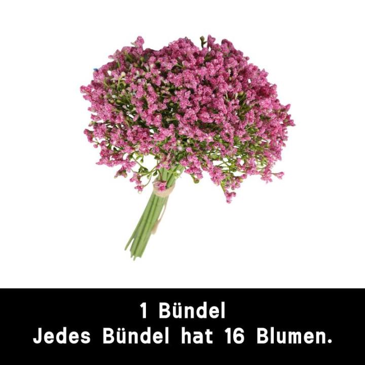 1403 , 16 stuks, , Gypsophila, , boeketten, voor bruiloft, bruid, feest, woondecoratie, roze
