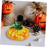2St Kürbishandwerk Halloween Dekoration Herbst Dekoration Kürbis Mitbringsel Kürbis-Tischdekoration Kürbis-Requisite bastelset Tischdekoration für Zuhause Szenenlayout Glas