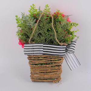 Künstliche Blumenbehänge, schöne Blumenkörbe, Frühlingskranz, Dekoration, Blume für Outdoor-Dekorationen