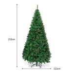 Kunstkerstboom met metalen standaard 150 cm/180 cm/210 cm/240 cm groen 210cm groen
