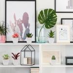 6 stuks decoratieve , kleine met pot, kunstvetplanten, nepplanten, voor binnen, thuis, kantoor, tafel, badkamer, slaapkamer, balkondecoratie