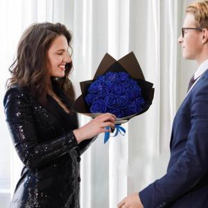 Künstlicher Rosenblumenstrauß – Bouquet, romantische gefälschte unsterbliche Rosenblumen | Hochzeitsstrauß, Home Party Dekoration für Freundin
