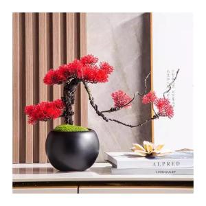 Künstlicher Bonsai-Baum Simulierte Willkommens-Kieferndekorationen im chinesischen Stil, Zypressen, kleine Pflanzen, Wohnzimmer, Heimdekorationen, künstliche Kiefer, Bonsai Küns