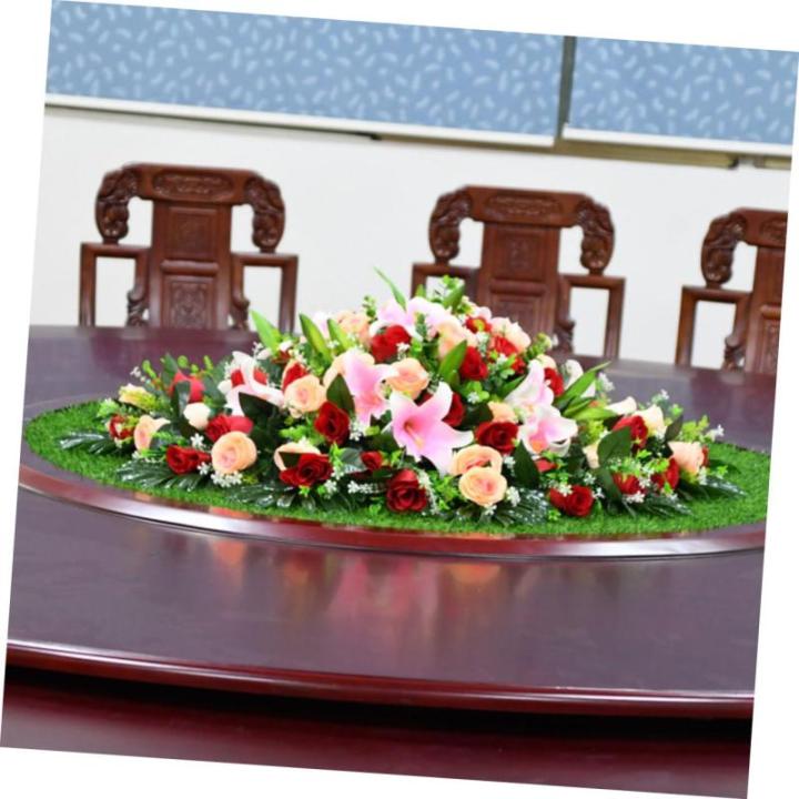 Schachtdeksel decoratie gazon gym gazon nep grastapijt placemats gesimuleerde gras tafelmat tafeldecoratie buiten nep gazon stromat