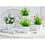 4 stuks mini met pot kleine nepplanten met bloemen voor thuis kantoor tafel kamer badkamer decor binnen