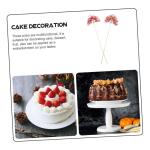 2st Blumenstab 2022 Cupcake-Picks Japanische Fan-Dekorationen Blumenarrangement-Fan Künstliche Blumenstiele Blumenstrauß-Arrangement Pflücken Sushi-Arrangement-Sticks Rosa Hölz