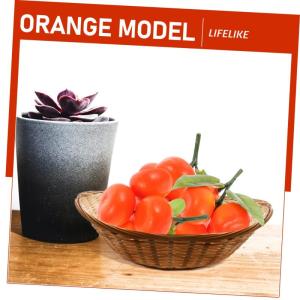 2 Sätze Simulation Von Zuckerorangenfrüchten Orangenspielzeug Realistische Orangen Requisite Orangenmodell Orangenornamente Lebensechte Orangen Obstfotografie 5 Stück * 2