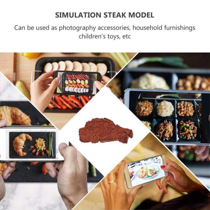 1 stk food-model voedsel vlees dummy dummy net als spelen foto rekwisieten fotografie rekwisieten kunstmatige rundvlees kind plastic