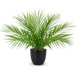 Kunstplant 38 cm nepplanten in potten kunstmatige areca palmplant decoratieve in pot realistische tropische kamerplant binnen voor thuiskantoor slaapkamer badkamer keuken bureau de