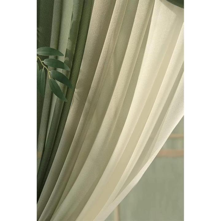 Künstliche Hochzeitsbogenblumen (5er-Pack) mit 2 Blumengirlanden und 3 durchscheinenden Gaze-Drapierstoffen für Hochzeitsfeier, Kaminsims, Tischläufer, Heimdekoration, 11