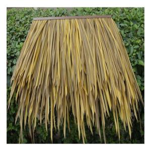 LYRZJJ Kunststoff-Simulation Strohdach Antike Fliese Dekoration Garten Scenic Wood House Künstliches Fell Stroh Pavillon PE/PVC Fake Stroh, 2pcs (Color : Yellow a, Size : 2pcs)