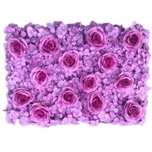 1 stuk 40 cm x 60 cm bloemenwandpaneel, , wandpaneel, bloemen, achtergrond, voor bruiloft, verjaardag, feest, woondecoratie, wanddecoratie, paars D