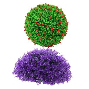 2st Dekorative Grasbälle Für Den Garten Gefälschte Formgehölze Künstliche Pflanzen Für Den Innenbereich Buchsbaum-formschnittkugeln Hängende Pflanzenkugel Grasball-anhänger