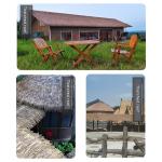 Simulation Thatch Tile Plastic Natural Wild Fake Straw Artificial Fake Thatch Straw Dekoration Bauernhaus Traufe Stroh Pe Flame Retardant Plastic (Farbe: Gelb A,Größe: 2St)