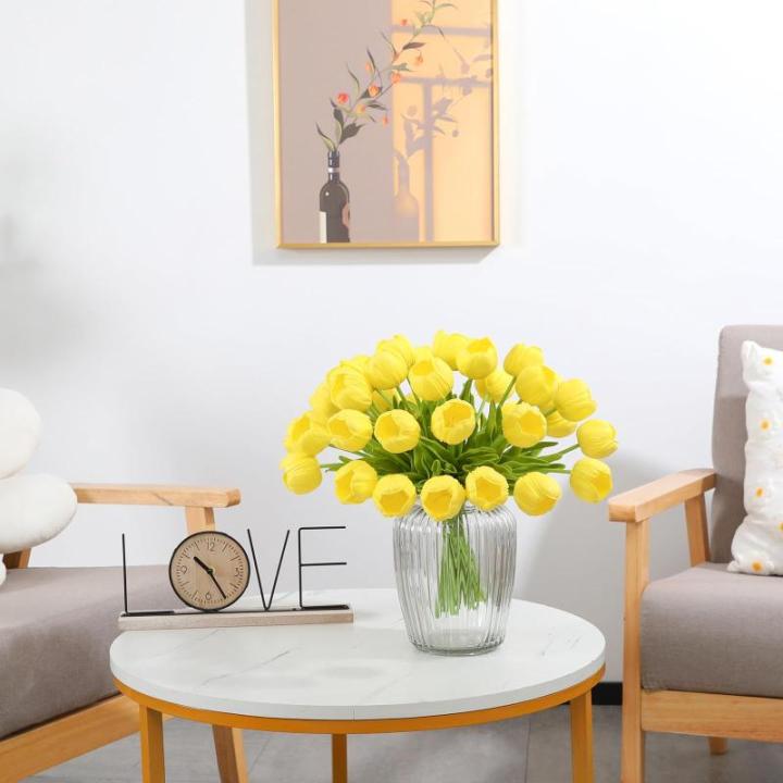 Kunstmatige tulpen (geel, 15 stuks)