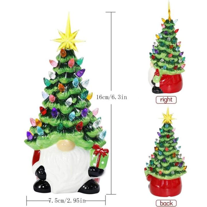 Zwerg-Weihnachtsbaum – Zwerg-Weihnachtsbäume, kleine Weihnachtswichtel, Dekoration, Weihnachtsdekoration, für Tisch, Zuhause, Zimmer, Tisch, Kamin, Büros, Halloween, Thanksgiv