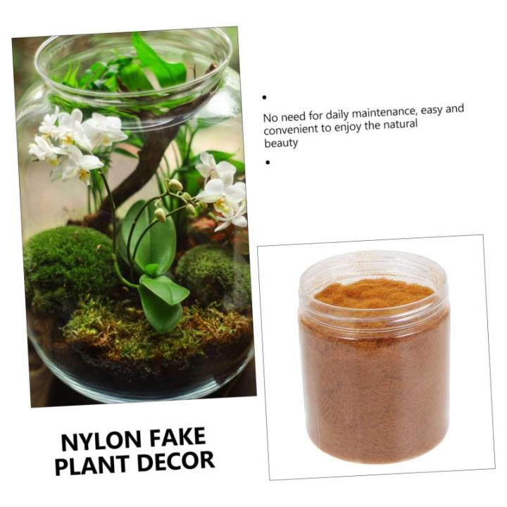 2 Stück 1 Moosrasenpulver grünes Dekor Blumenmittelstücke Mini DIY kunstpflanze Teppiche Simulation Rasendekor Szenenlayout-Dekor künstlich Anlage Kunstrasen Zubehör Unkraut N