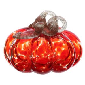 2 stuks glazen pompoenornamenten, eettafeldecoratie, woondecoratie, eettafeldecoratie, pompoen, mini-glazen pompoen, desktoppompoen, foto-rekwisieten, tafelknutselwerk