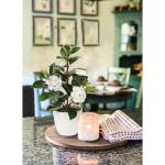 28cm Kunstpflanzen im Topf für Heimdekoration Künstliche Zimmerpflanze Camellia, Blumenarrangements Heim- und Büro Dekoration Desktop Bonsai, Kunstpflanzen mit Töpfen Tischdeko