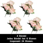 Kunstblumenstrauß Künstliche Blume Pfingstrose Gefälschte Blumen Hochzeit Blumenstrauß Dekoration Tabelle Küche Büro Garten Innen Im Freien Braut Pflanzen 0808