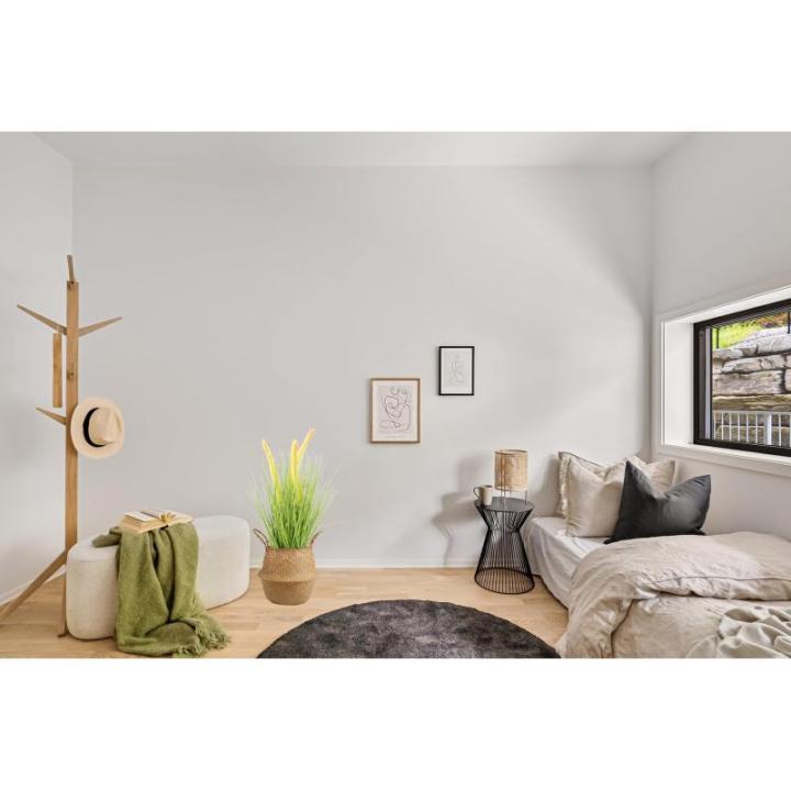 Kunstgras, kunstgras, decoogras, kunstplant, kamerplant, groene plant, kunstmatige plant, decoratie, in zwarte pot, zeer realistisch, groen (46 cm - artikelen. MN-KP-2224)