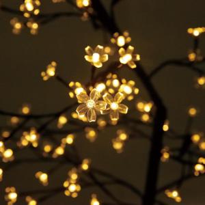 CushHom Led-lichtboom voor binnen en buiten, voor binnen en buiten, kersenbloesemboom, lichtdecoratie, warmwit, IP44, 180 cm, 200 leds