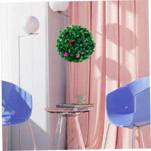 3st Grasball Blumenball Kunstrasen-anhänger Dekorative Hängende Kugeln Hängende Anhänger DIY Grasbälle Künstliche Formschnittkugel Lebendige Formschnittkugel Kunstrasenball P