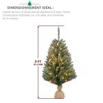 Mini Kunstkerstboom met ledverlichting, kleine kerstboom, mini-tafelblad, dennenboom voor kerstdecoratie (stijl 2, 90 cm)