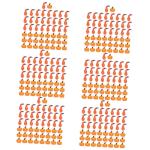 300 STK Kürbis-Ornamente Halloween-Kürbis-Requisiten lebendige Kürbisdekore herbstdeko Halloween Weihnachtsdekoration orangefarbenes Outfit lustige Kürbisdekore künstlich