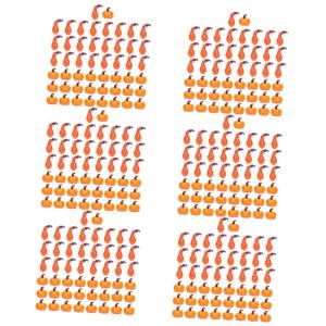 300 STK Kürbis-Ornamente Halloween-Kürbis-Requisiten lebendige Kürbisdekore herbstdeko Halloween Weihnachtsdekoration orangefarbenes Outfit lustige Kürbisdekore künstlich