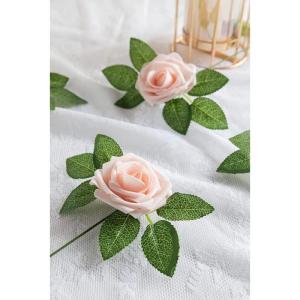 25 stks Echt uitziende Nep Rose Head, Faux Bloemen Realfor DIY Bruiloft Boeketten Centerpieces Arrangementen Party Home Decorations, Roze