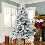Weihnachtsbaum, Weihnachtsbäume, Ausverkauf, Mini-künstliche Weihnachtskiefer, schneebedeckter, aufklappbarer Kiefernbaum, Tisch-Weihnachtsbaum (Farbe: 2 Stück; Größe: 0,9 m) 