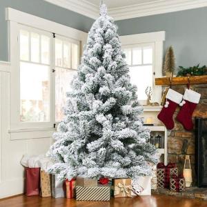 Weihnachtsbaum, Weihnachtsbäume, Ausverkauf, Mini-künstliche Weihnachtskiefer, schneebedeckter, aufklappbarer Kiefernbaum, Tisch-Weihnachtsbaum (Farbe: 2 Stück; Größe: 0,9 m) 