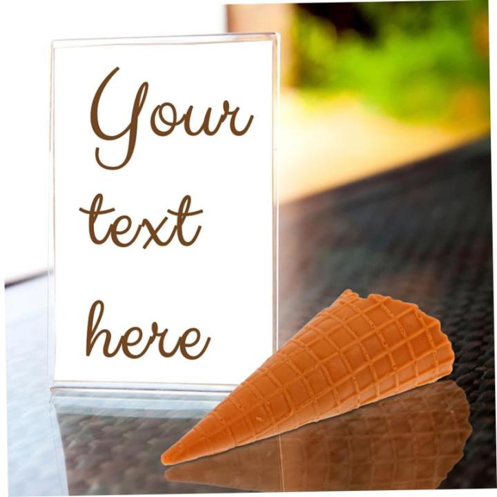 4 Stück Knuspriger Modell realistische eistüte Fotoaufnahme Einer Eistüten-Dekoration Simulation Eistüte-Requisite künstliche Eiswaffel Simulation Eiswaffel PVC