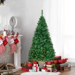 Kunstkerstboom, dennenboom met metalen standaard, pvc-naalden, kunstboom, ideaal voor thuis, kantoor, winkels en hotels, groen