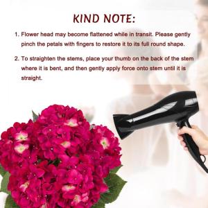 Grote hortensia, kunstbloemen, rozerood, realistische hortensia, boeket, kunstbloemen, zijde, hydrangea, bloemenarrangementen, echte touch, kunsthortensia voor bruiloft, kantoor, c