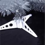Leichter Tisch-Weihnachtsbaum mit Ständer for kleine Weihnachtsdekoration, PVC-Tannenbaum, Kleiner Weihnachtsbaum, mehrfarbiger künstlicher Weihnachtsbaum(Silver,60cm/2ft)